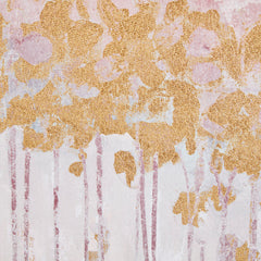 Twilight Forest Gold Foil Abstract 3-piece Canvas Wall Art Set