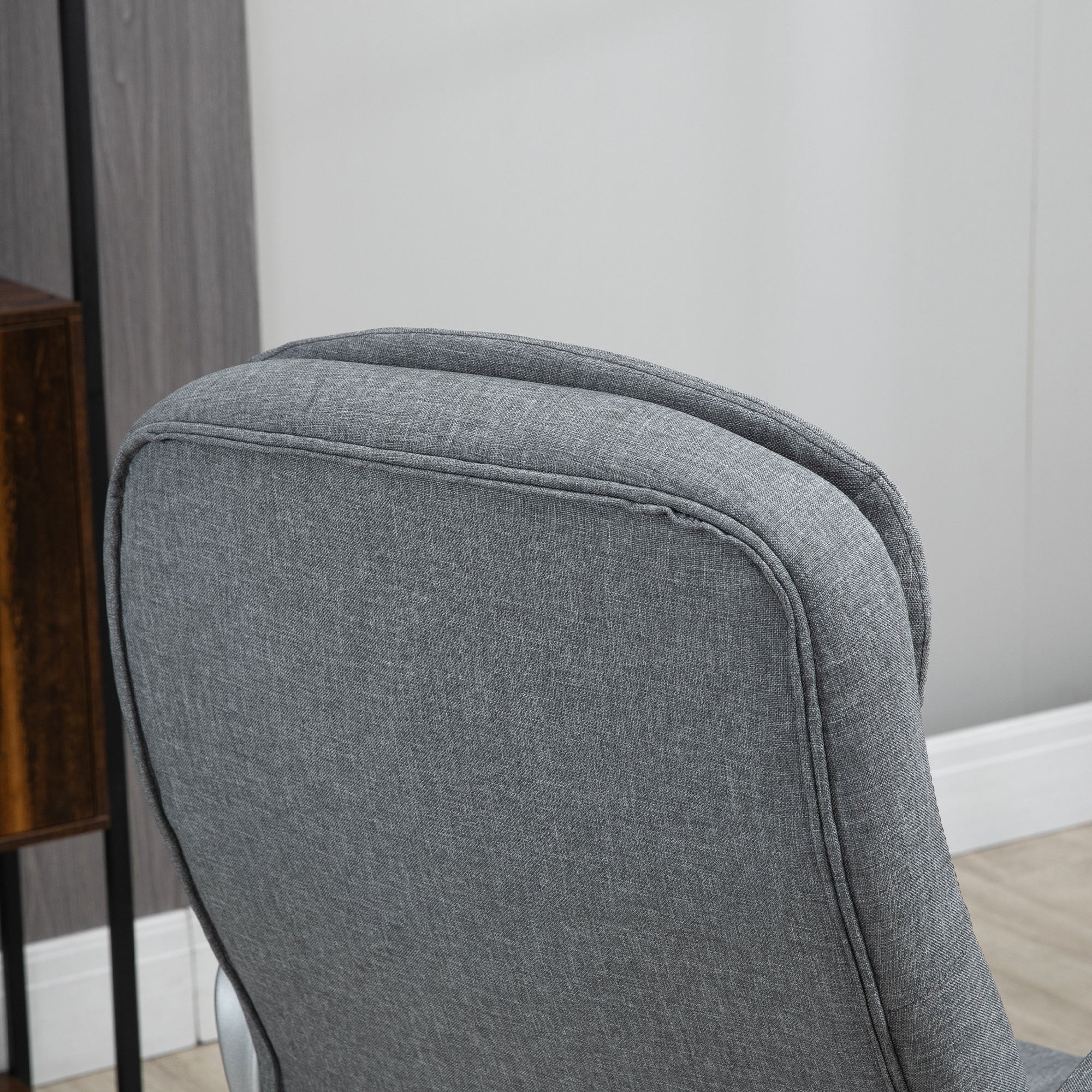 High Back Home Office Chair with Adjustable Height - Grey