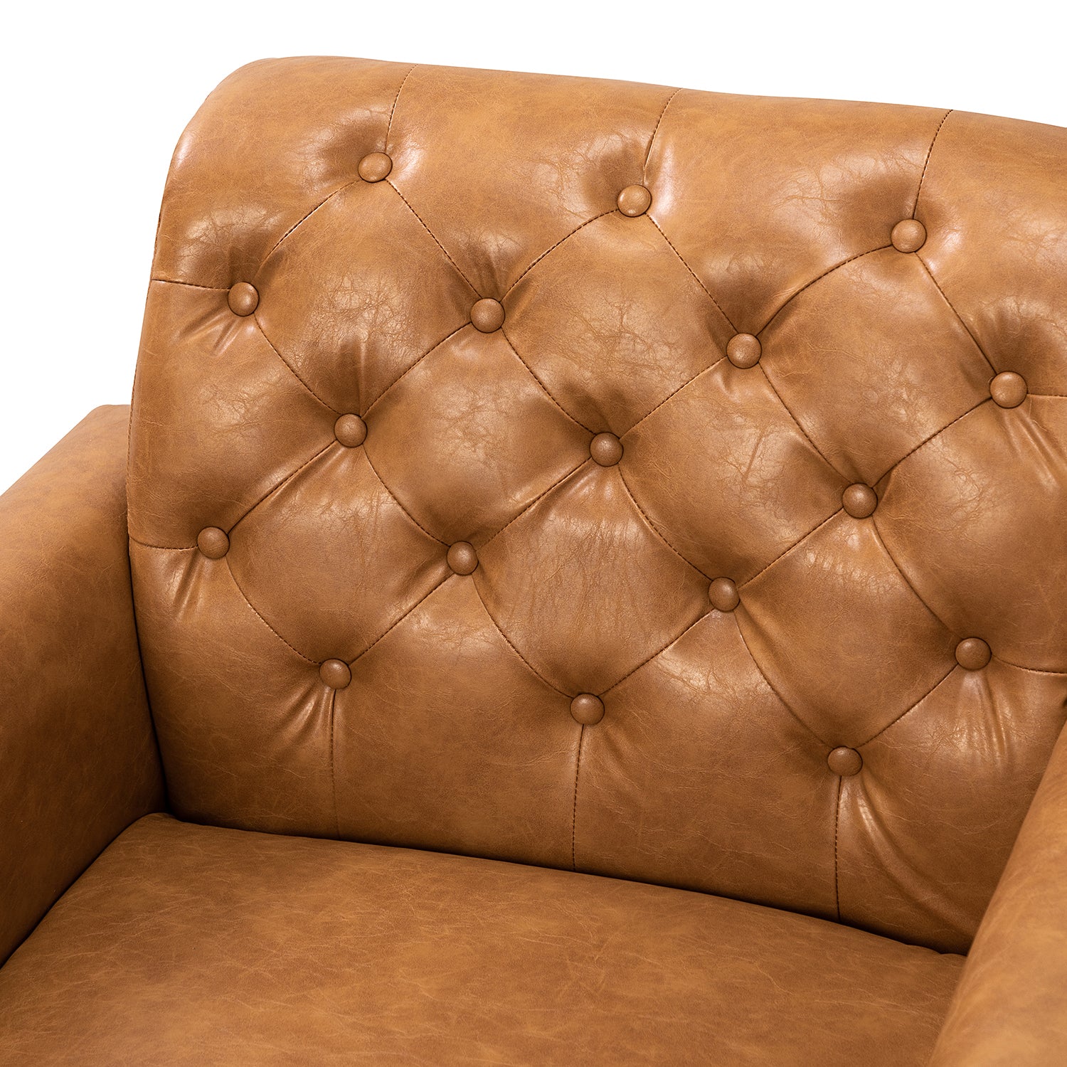 Swivel Armchair - Camel
