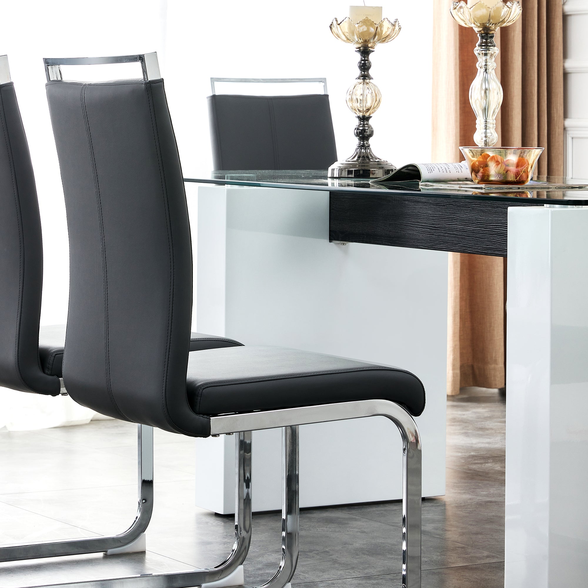 Modern Rectangular Glass Table