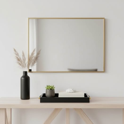 Elegant Black and Gold Tray 15" long