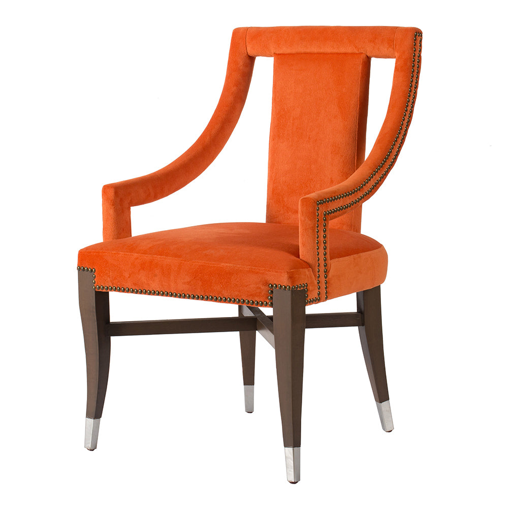 Modern Accent Chair Dining Chairs - Orange