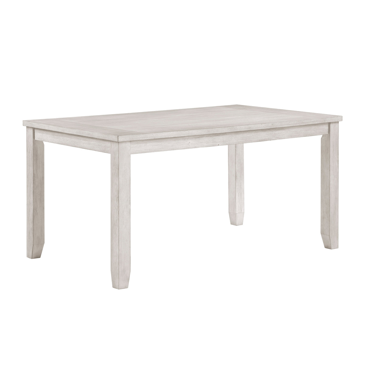 Modern Farmhouse Dining Table Antique White Finish Durable Wooden Furniture 1pc
