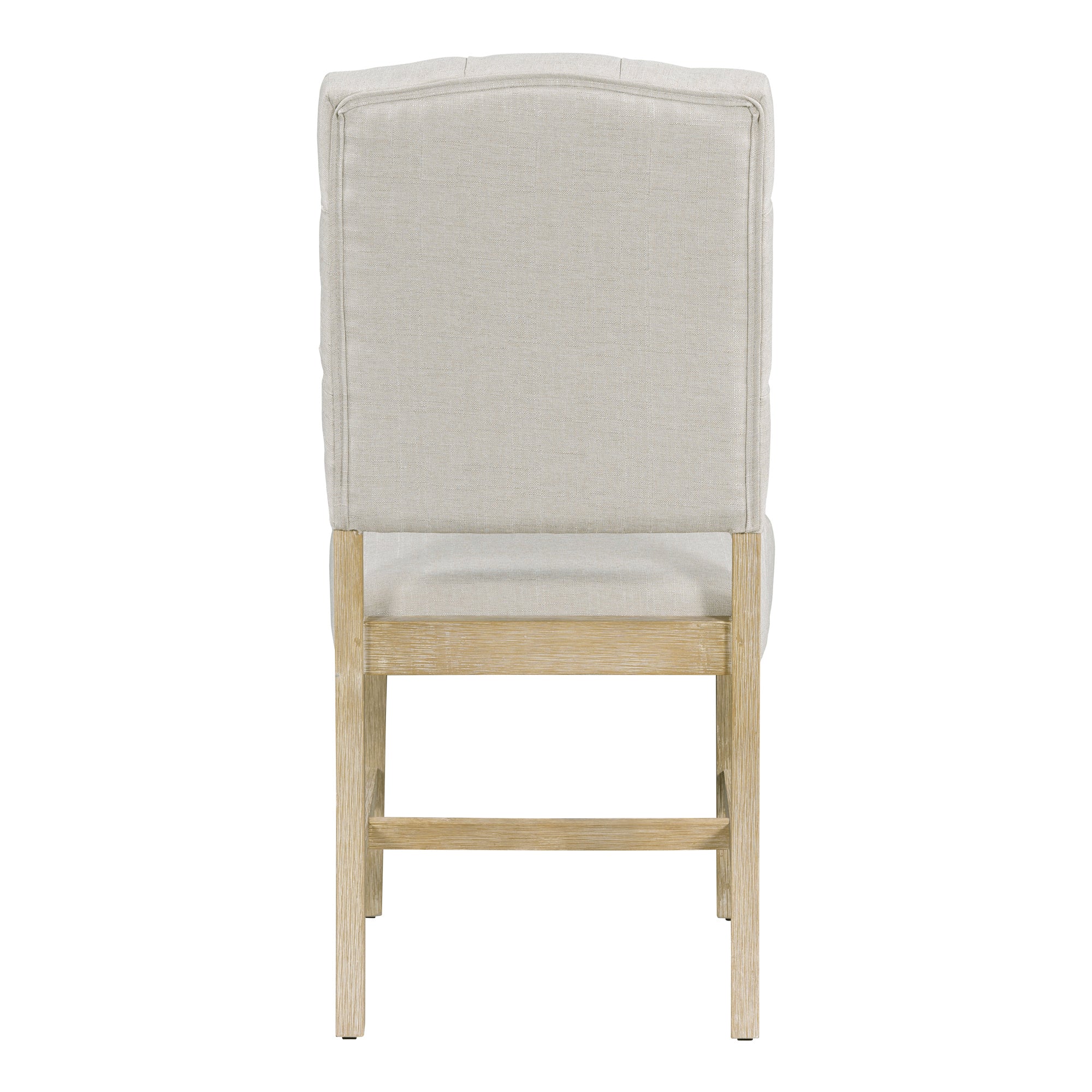 5-Piece Retro Functional Dining Set, Round Table with a 16"W Leaf and 4 Upholstered Chairs - Natural