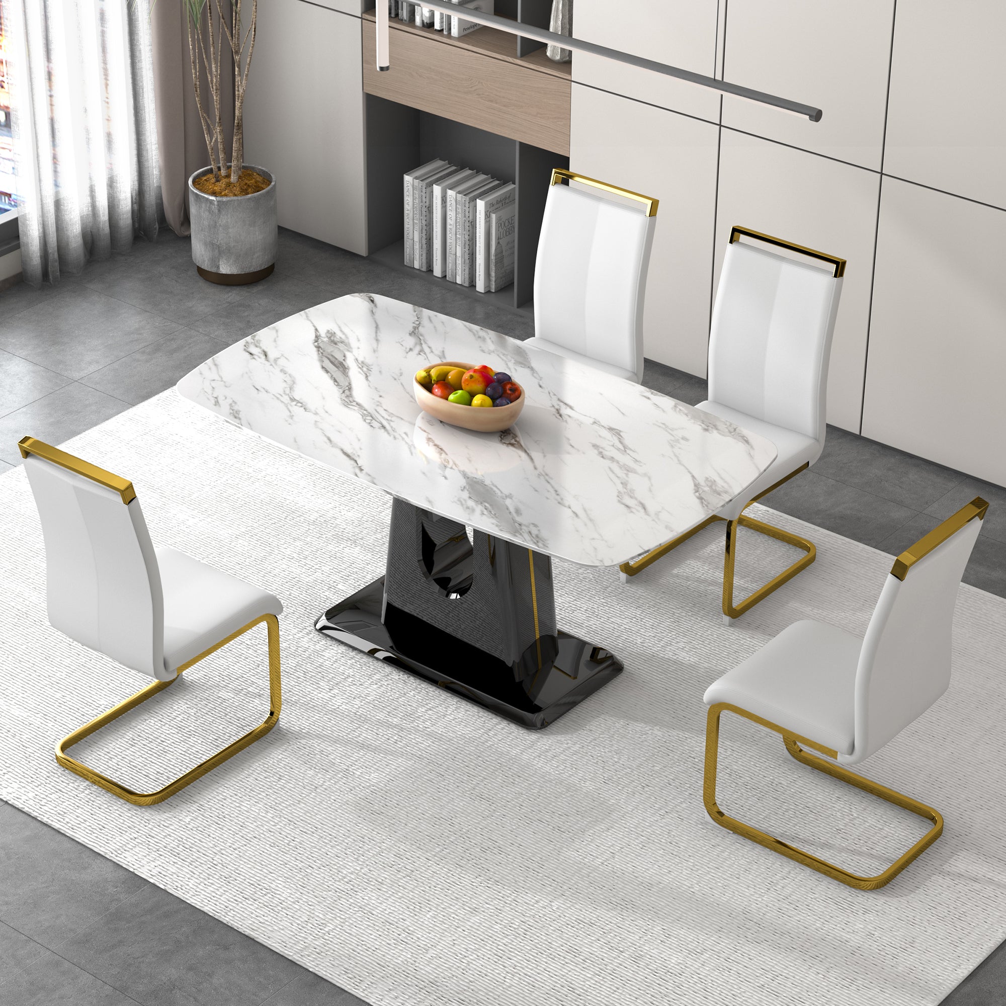 Modern and Luxurious Dining Table - White