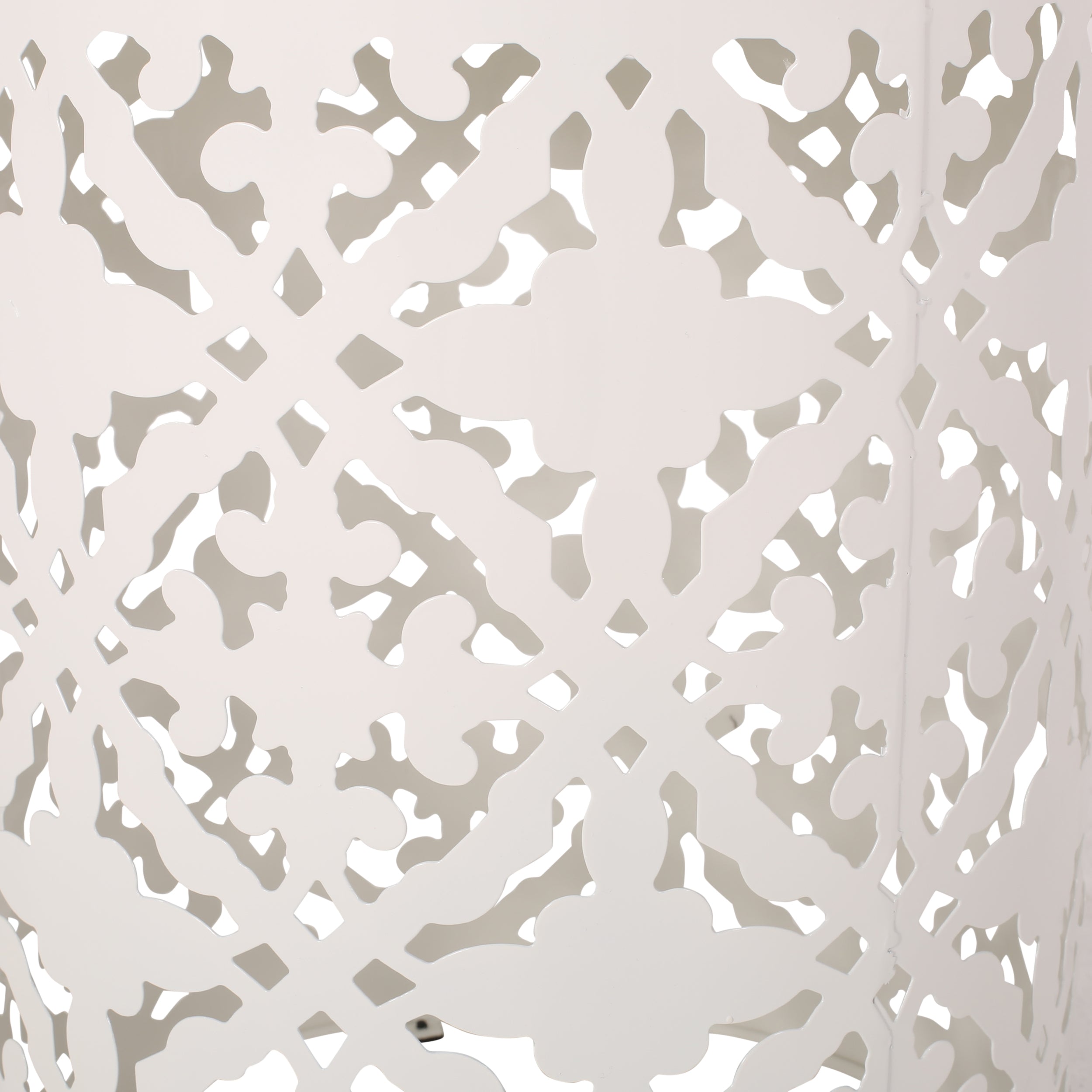 Mosaic Metal Fram Side Table - White