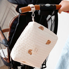 Cotton Zipper Embroidery Mummy Bag Trolley Pannier Bag