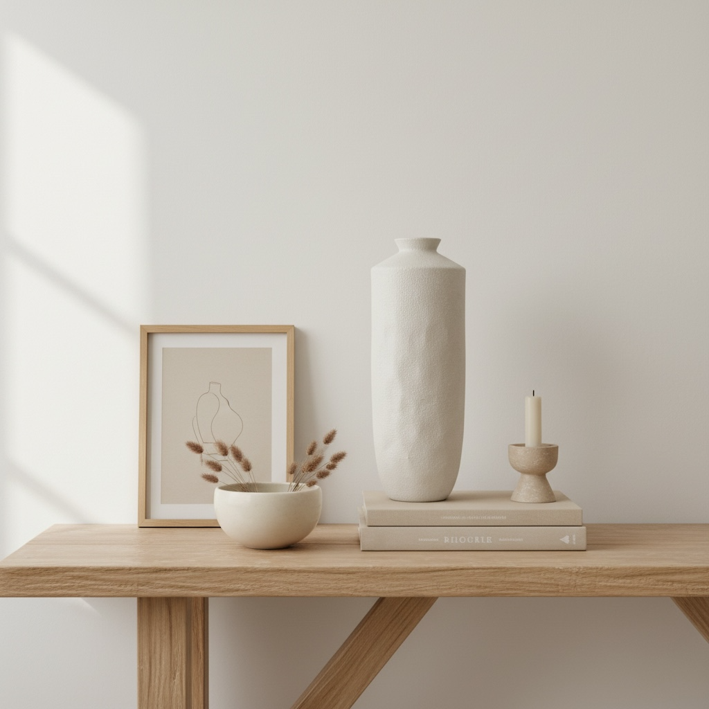 Minimalist Ceramic Vase 14"