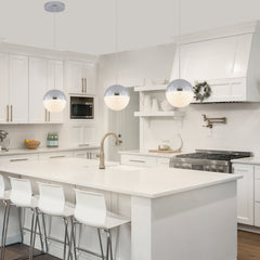 Pendant Light with Dimmable LED (Set of 3) - Chrome