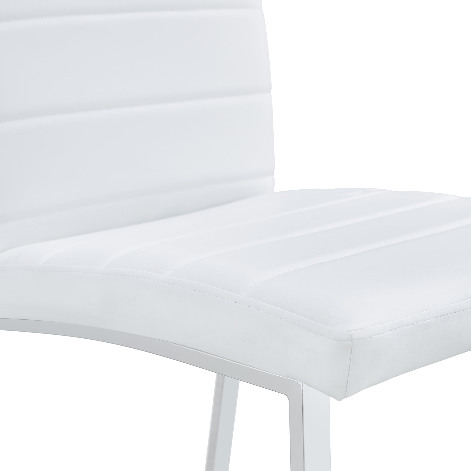 Dining Table Chairs Set for 4, Rectangular Dining Room Table Set, Faux Marble Modern Dining Table & Leather Chairs for Kitchen Dining Room, White