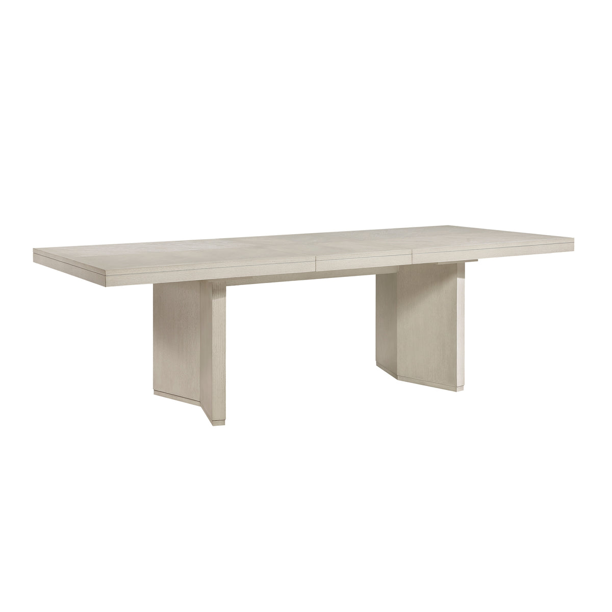 Beautiful Dining Table Antique White Finish Separate Extension Leaf Wooden Classic Furniture 1pc