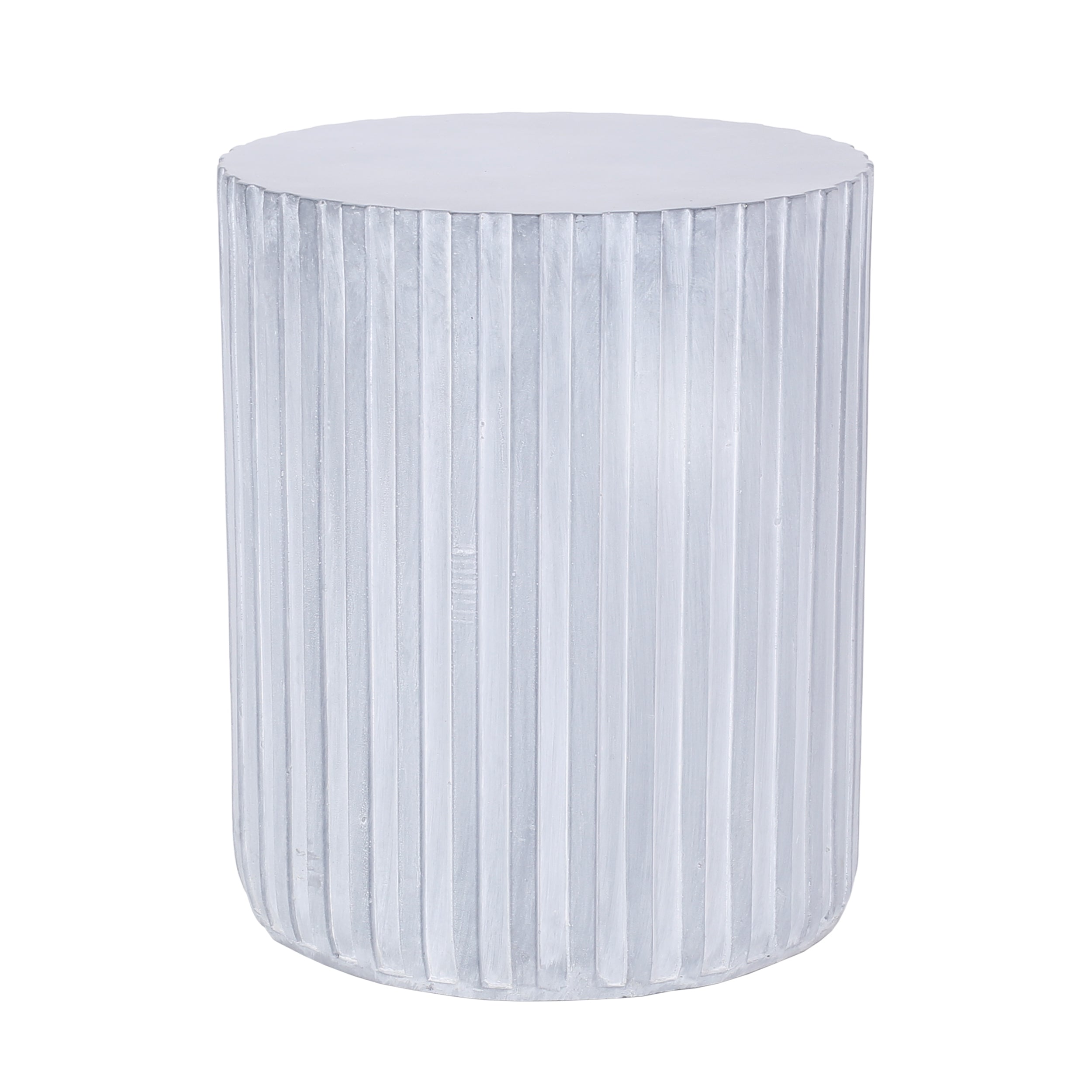 Lightweight Concrete Side Table - Indoor or outdoor - Light Blue