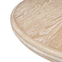 Round Accent Table - Natural Wood