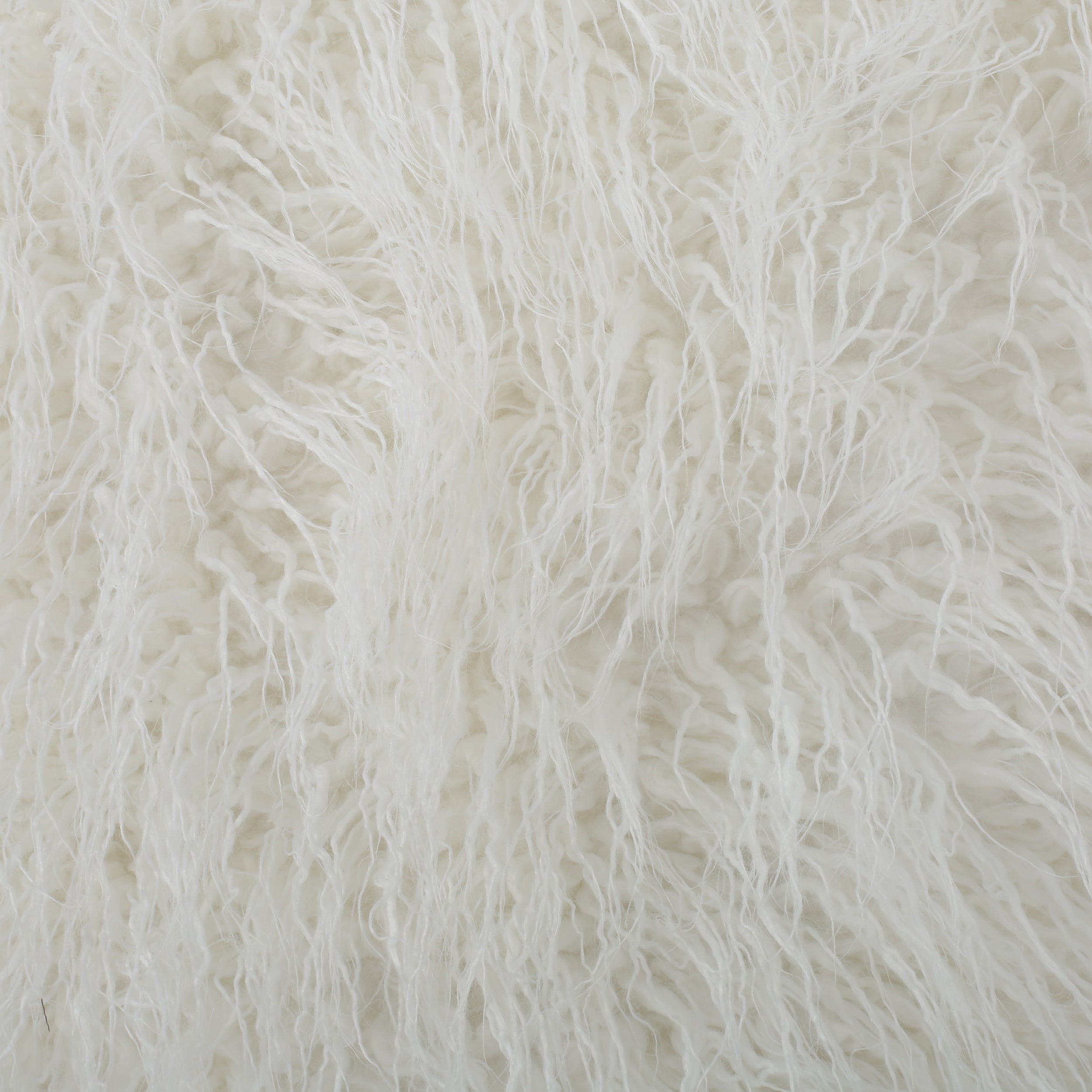 Modern Glam Faux Fur 5 Foot Bean Bag - White