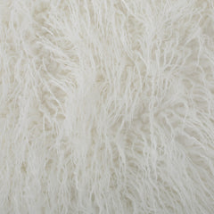 Modern Glam Faux Fur 5 Foot Bean Bag - White