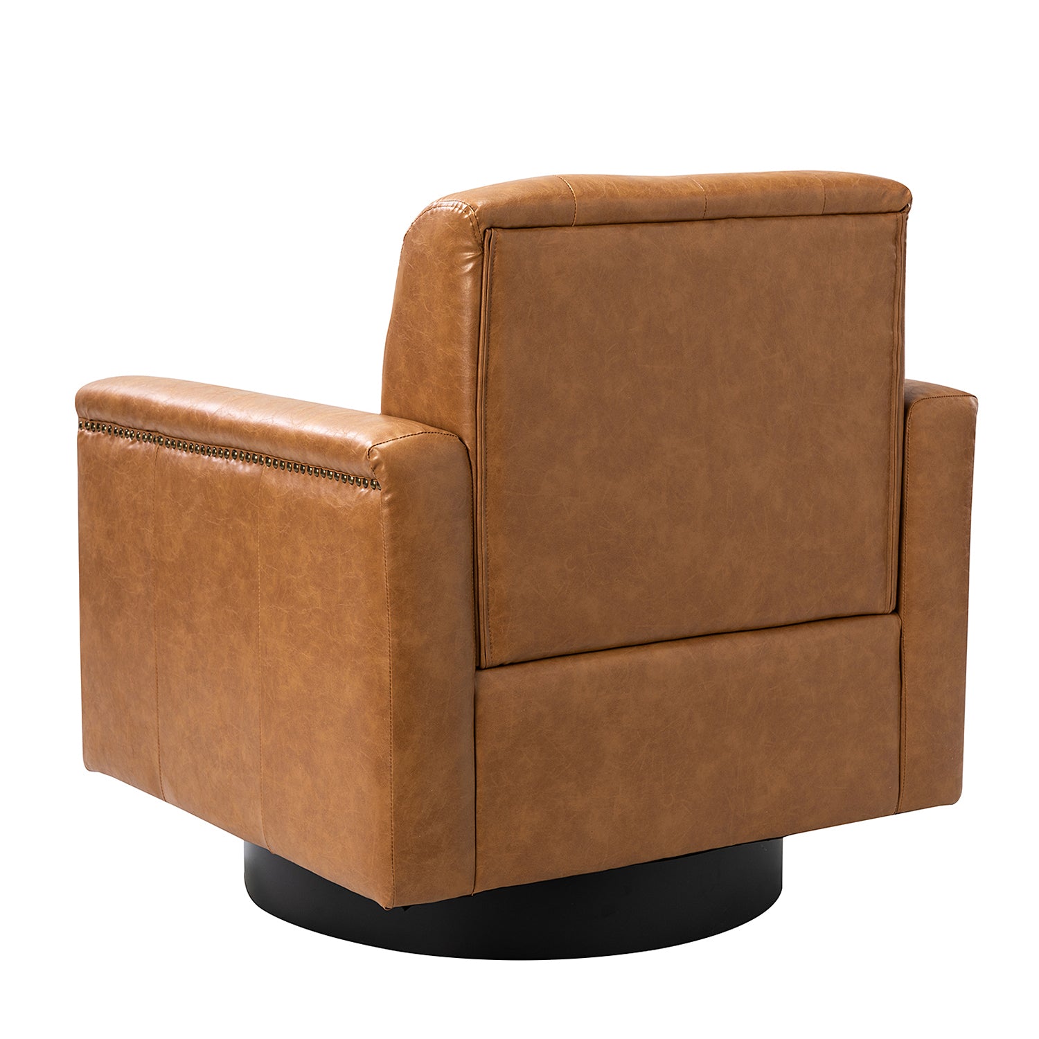 Swivel Armchair - Camel