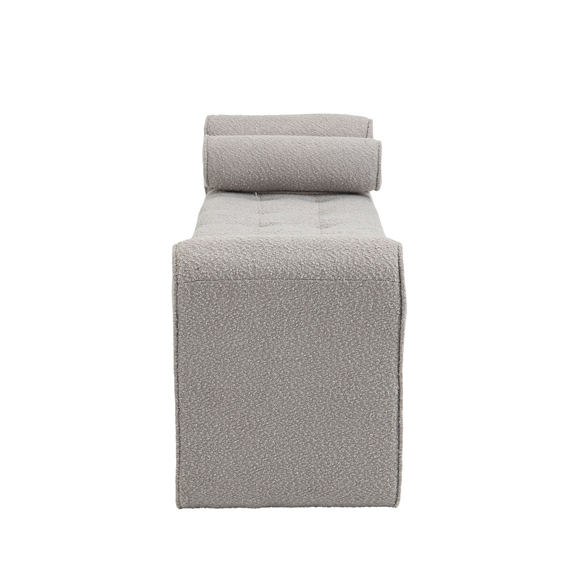 Modern Ottoman Bench - Light Gray