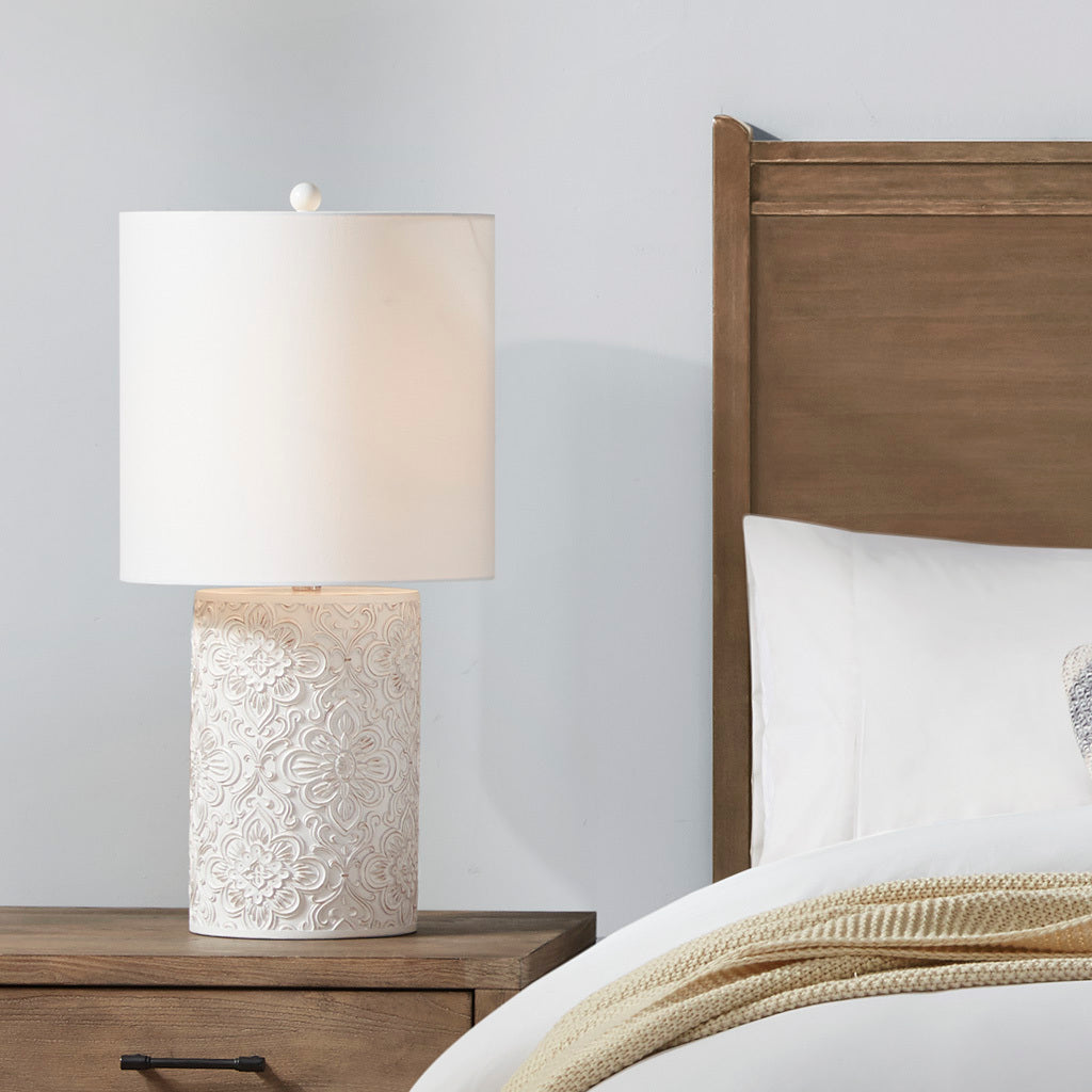 Floral Resin Table Lamp