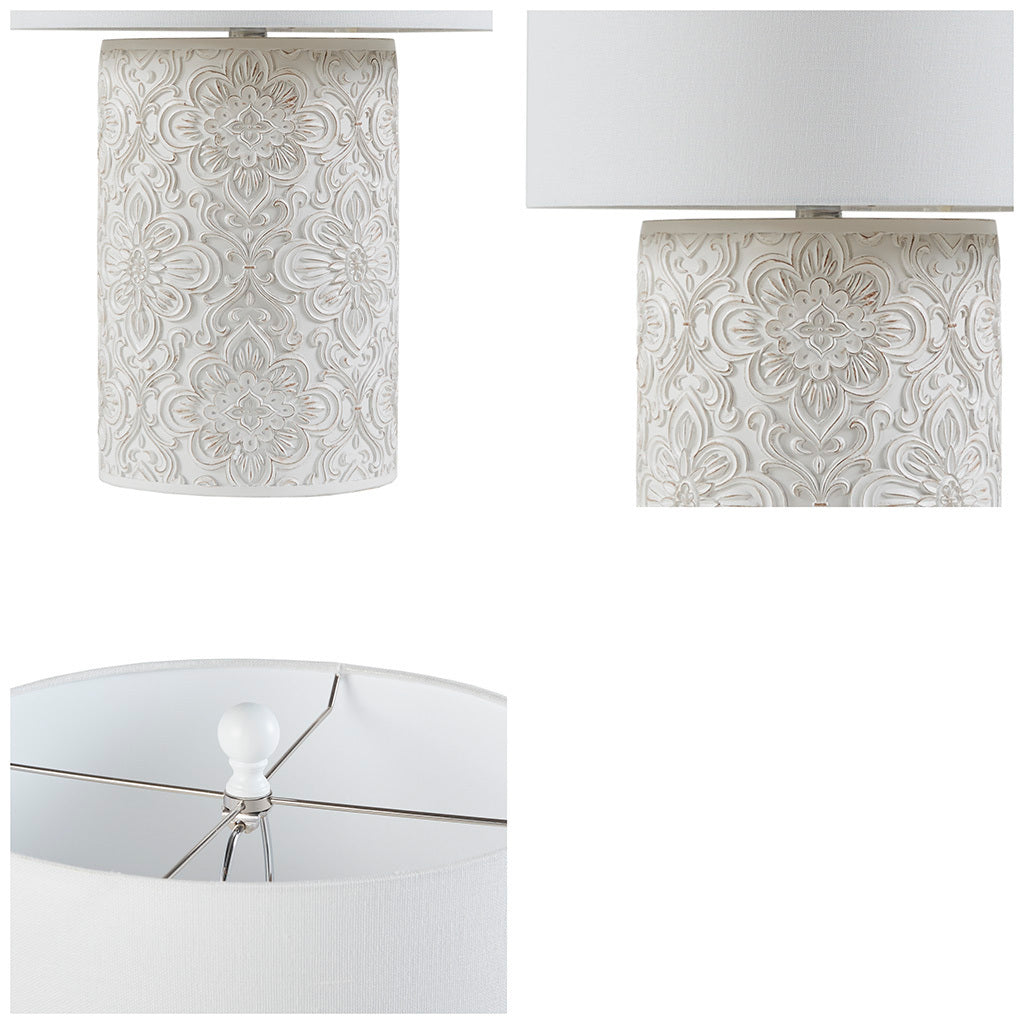 Floral Resin Table Lamp