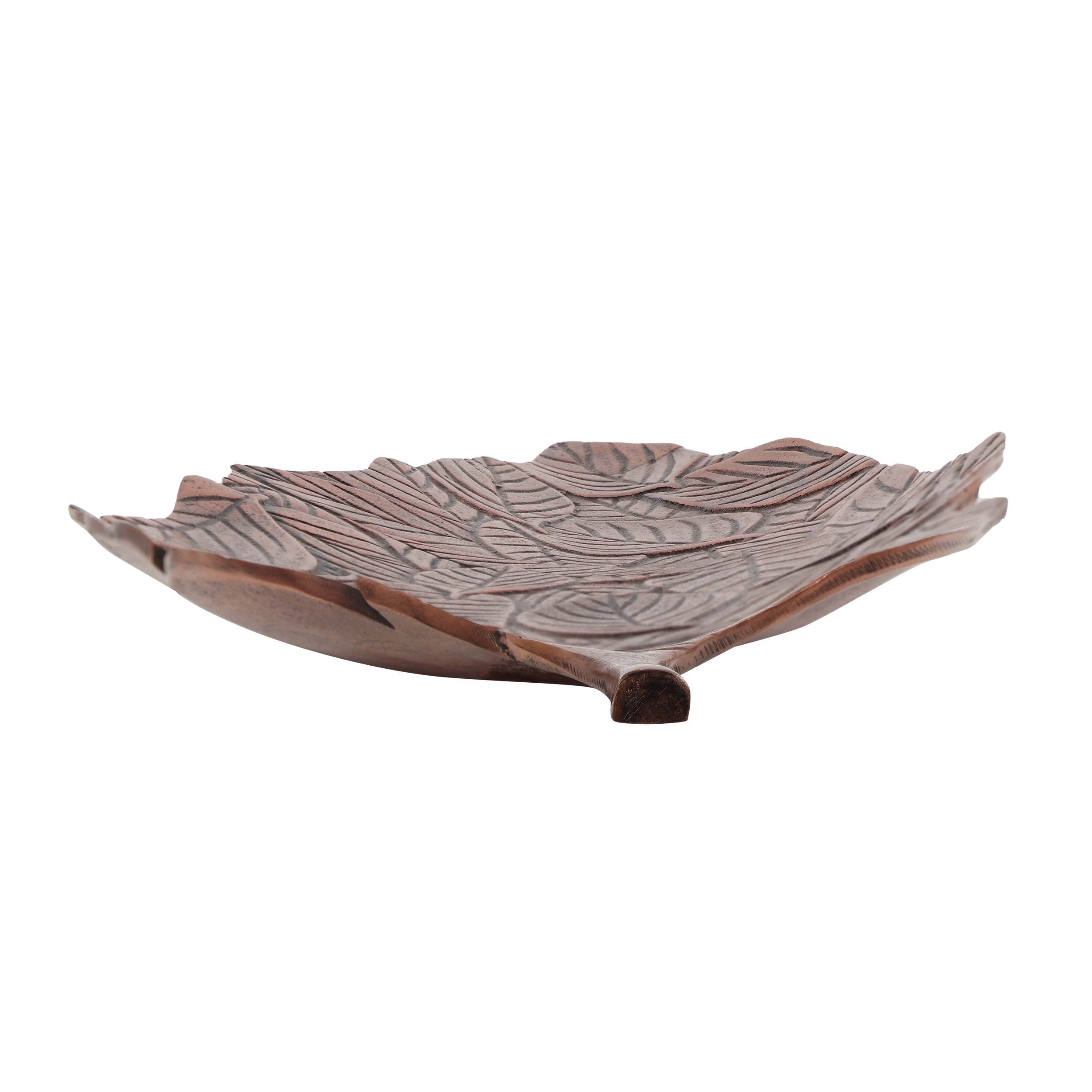 Handcrafted Leaf Wall Decor - Copper