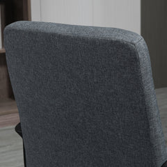 Executive Office Chair, Adjustable Height, Swivel Wheels, Mid Back, Charcoal Gray
