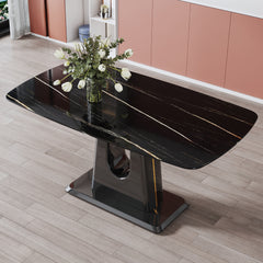 Modern and Luxurious Dining Table - Black