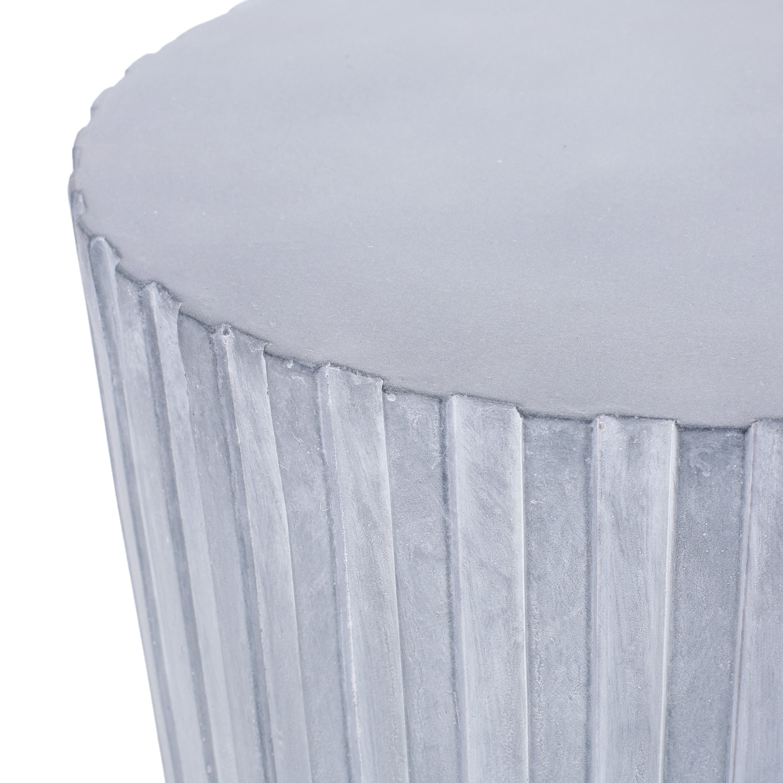 Lightweight Concrete Side Table - Indoor or outdoor - Light Blue