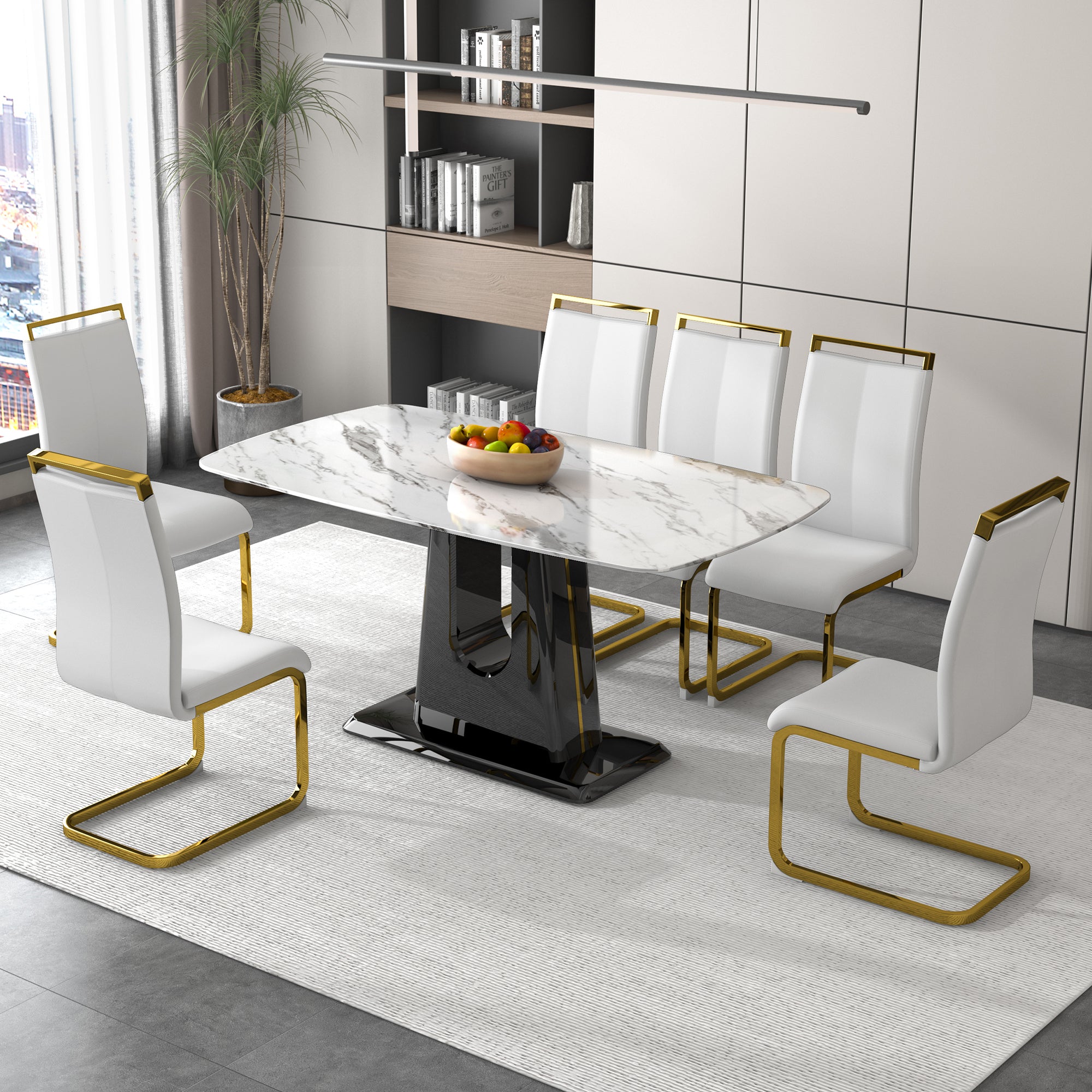 Modern and Luxurious Dining Table - White