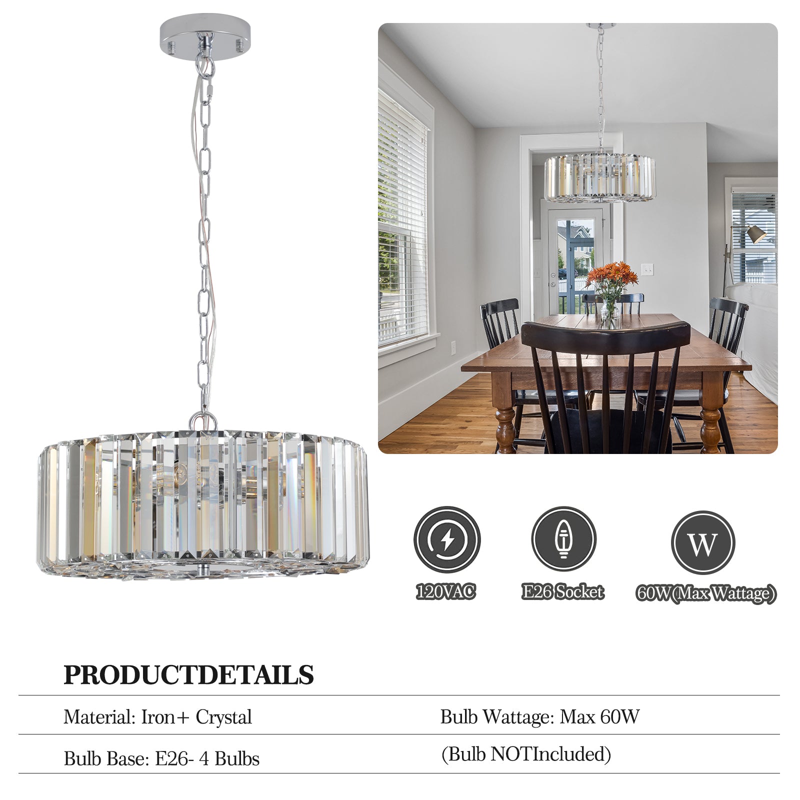 Modern Crystal Chandelier Shining Crystal I