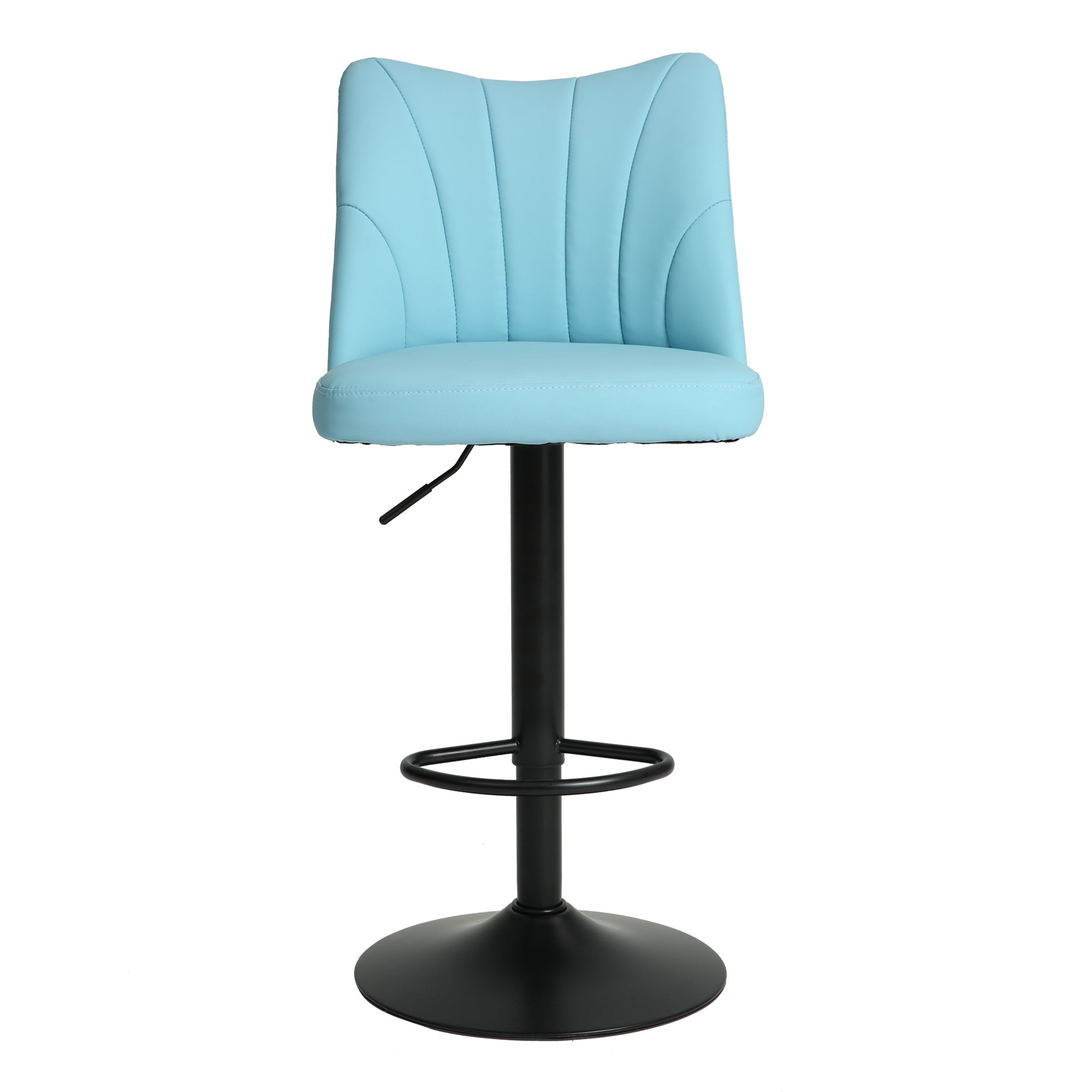 Set of 2 Swivel Bar Stools, Height Adjustable Counter Stool with Backs for Kitchen Island