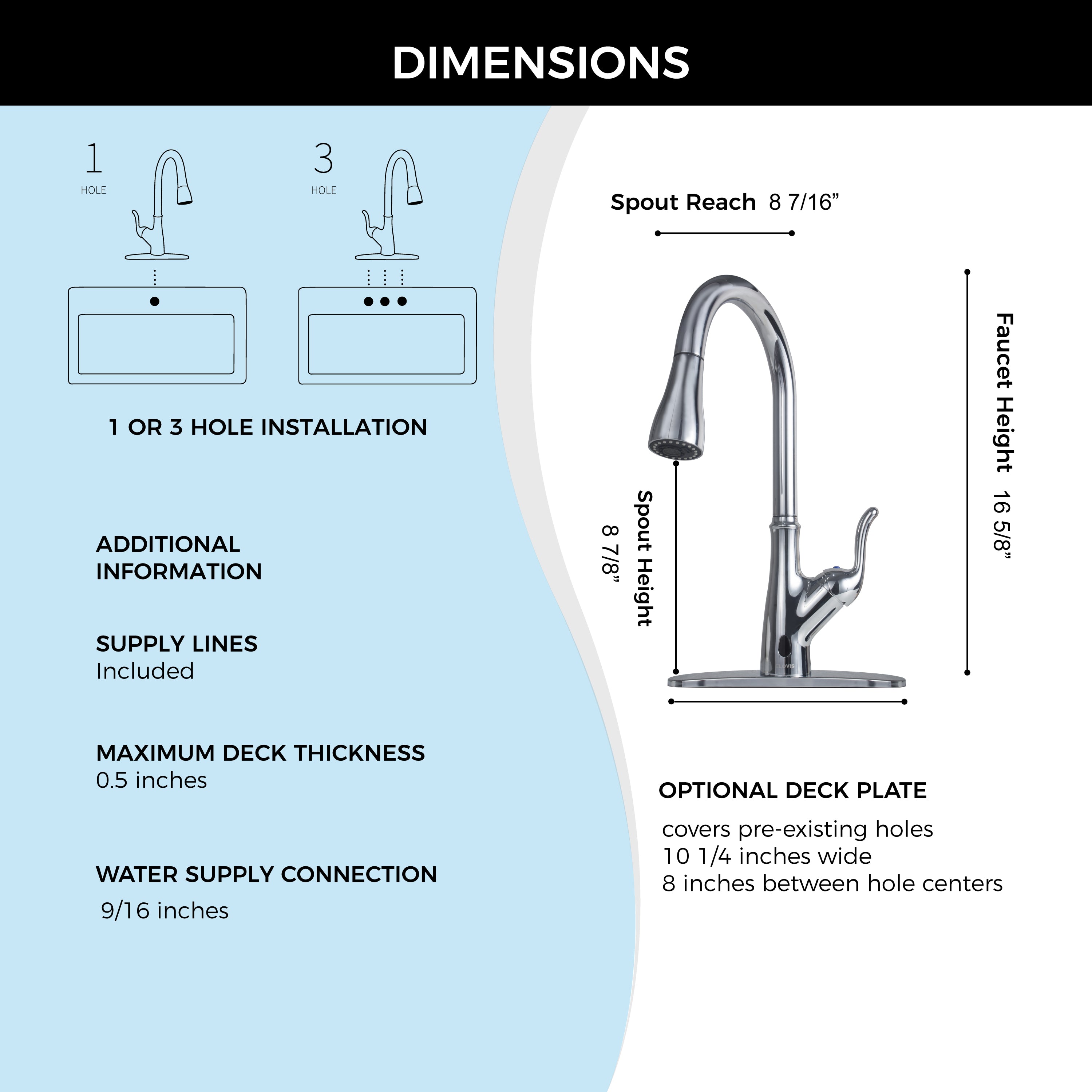 Pull Down Touchless Single Handle Kitchen Faucet - Brushed Nickel