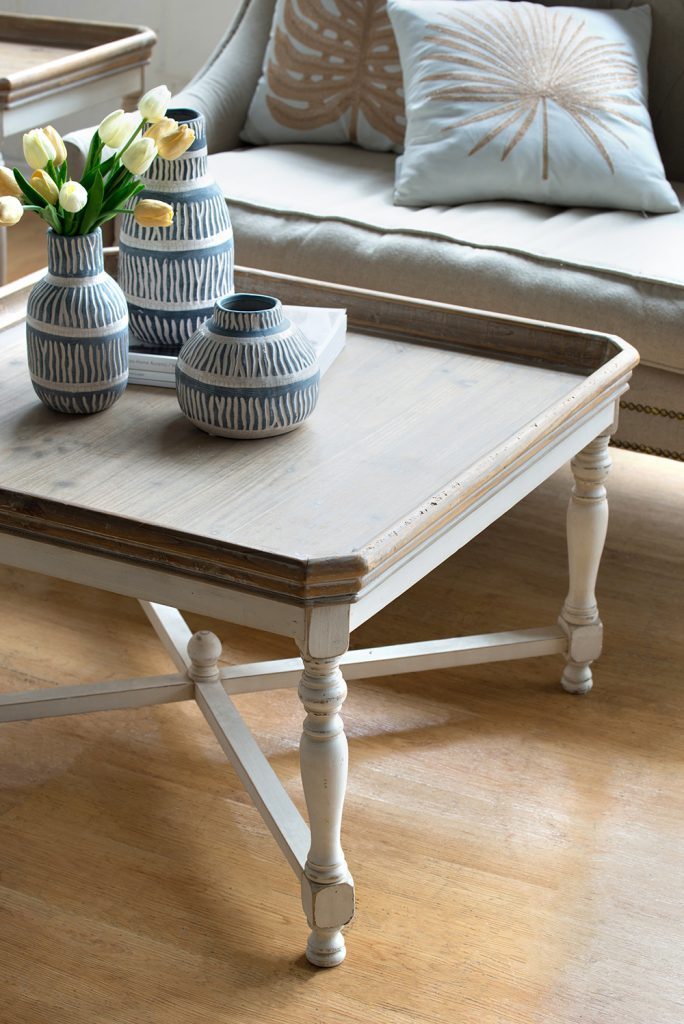 French Country Square Coffee Table