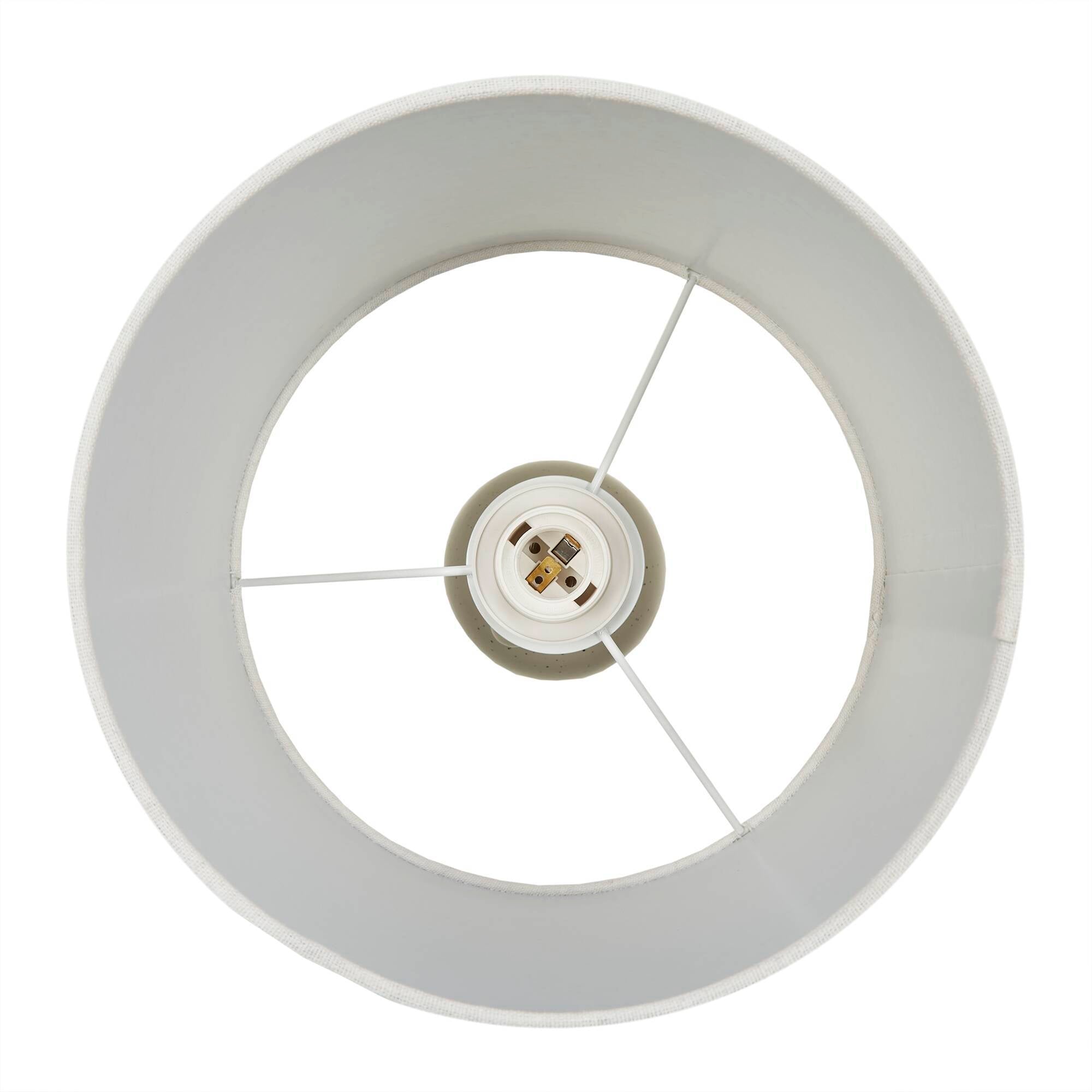 16" Ceramic Table Lamp - Cream