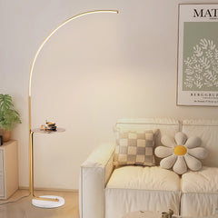 12W LED Industrial Floor Lamp Reading- Gold