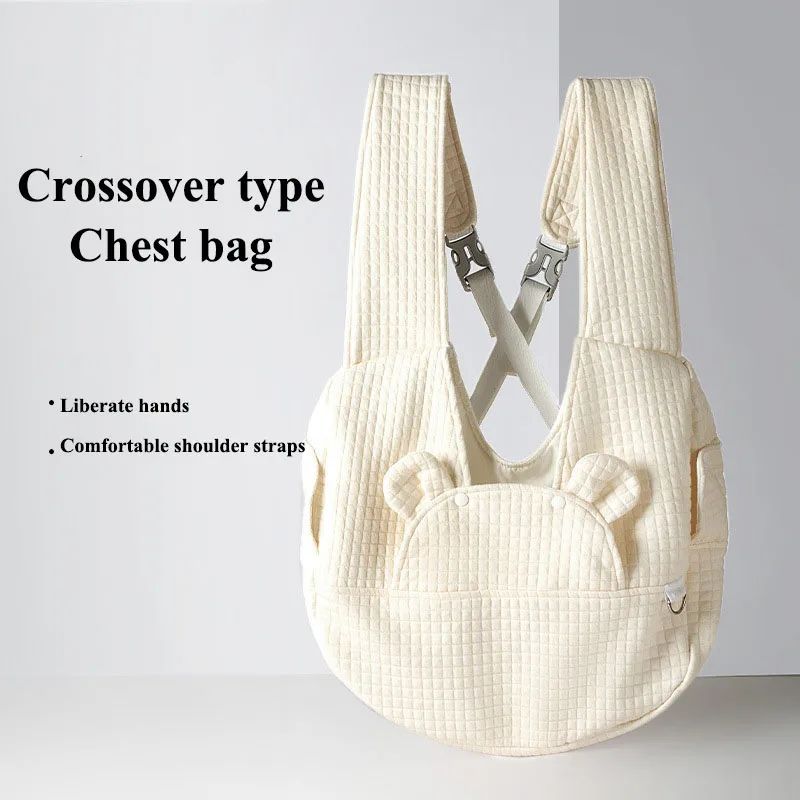 Pet Backpack Comfort Dog Bag Kitten Carrier Outdoor Travel Breathable Cross Design Chest Backpack