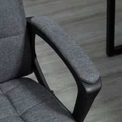 Executive Office Chair, Adjustable Height, Swivel Wheels, Mid Back, Charcoal Gray