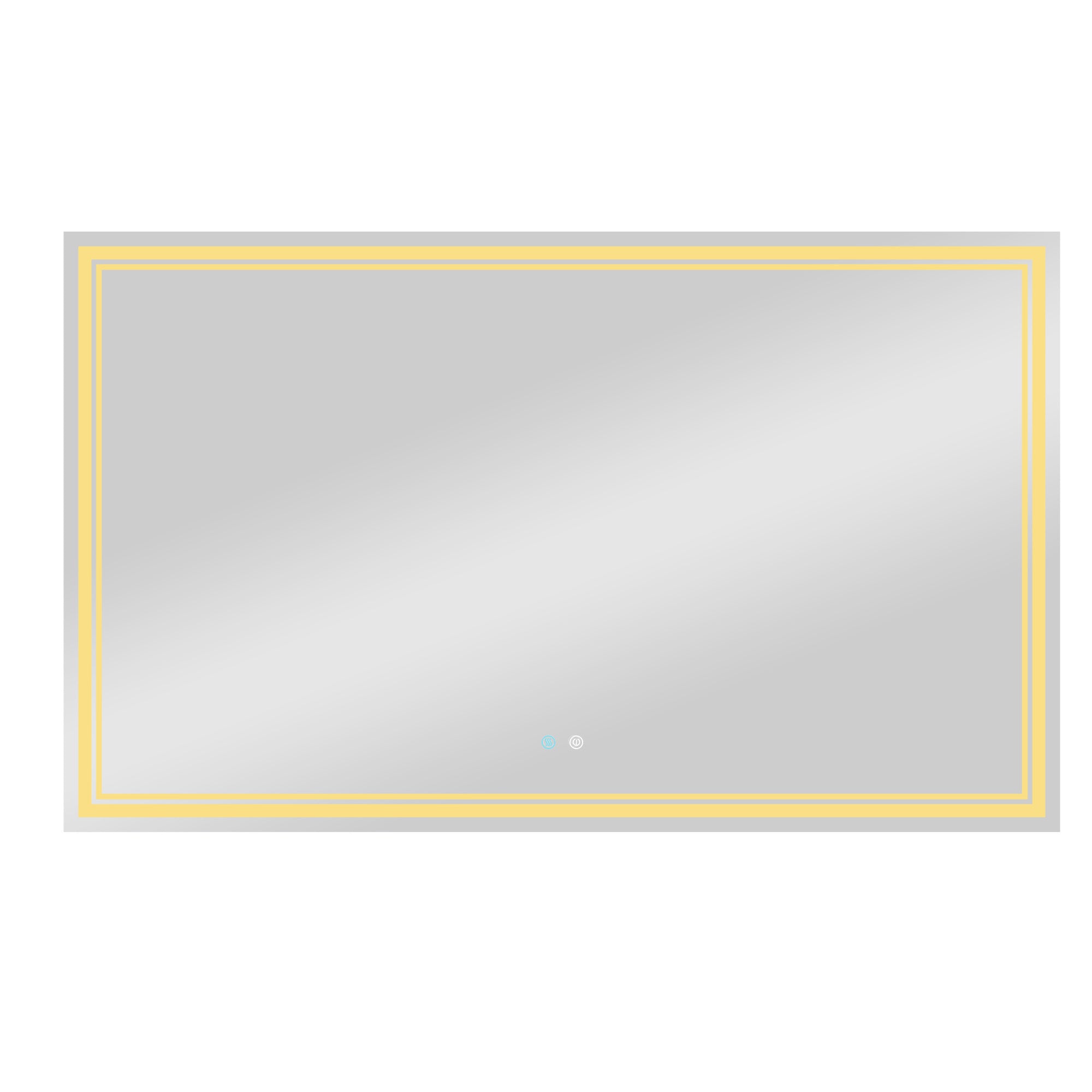 60x36 LED Mirror for Bathroom Adjustable 3 Color, Dimmable Vanity Mirror with Lights, Anti-Fog, Touch Control Wall Mounted Bathroom Mirror - Vertical