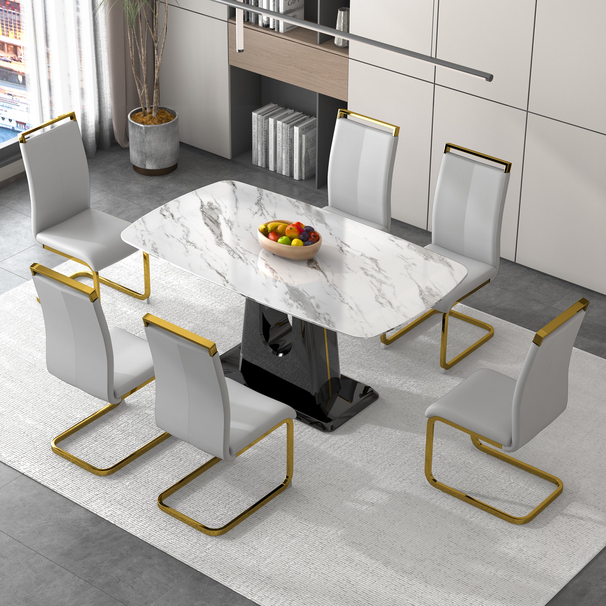 Modern and Luxurious Dining Table - White