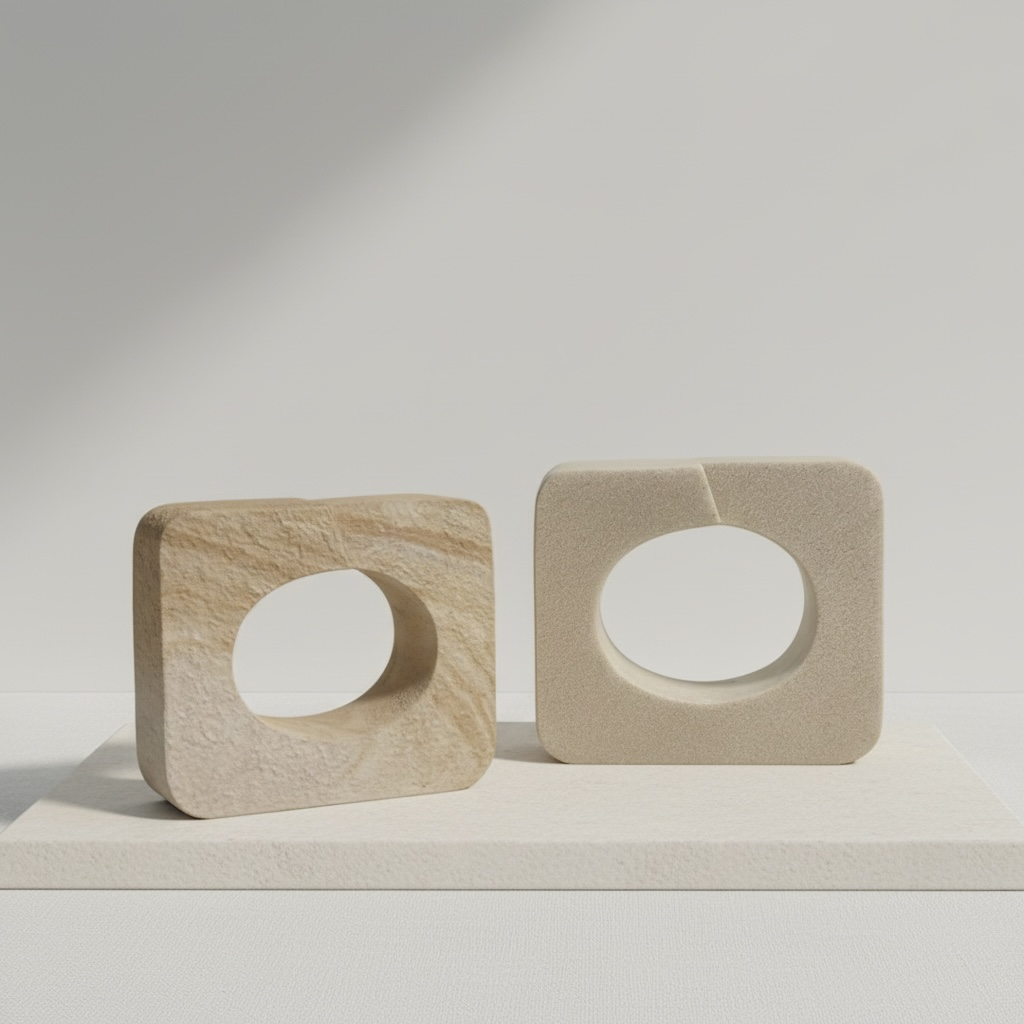 Minimalist Sculpture Art Piece Decorative Accent 5.5x6x3“