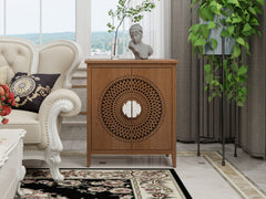 Antique Style 2 Door Cabinet - Walnut
