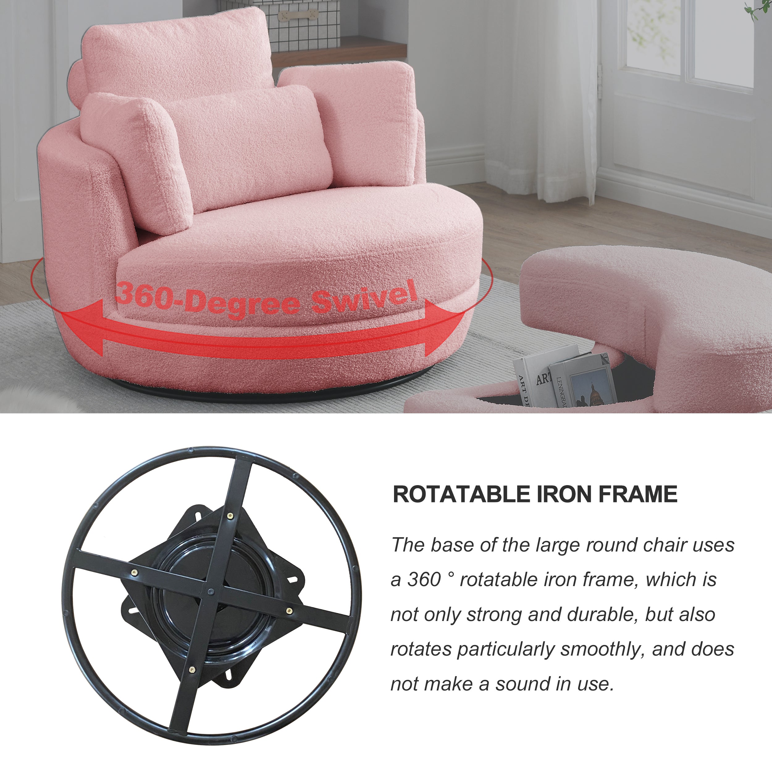 Oversized Swivel Chair