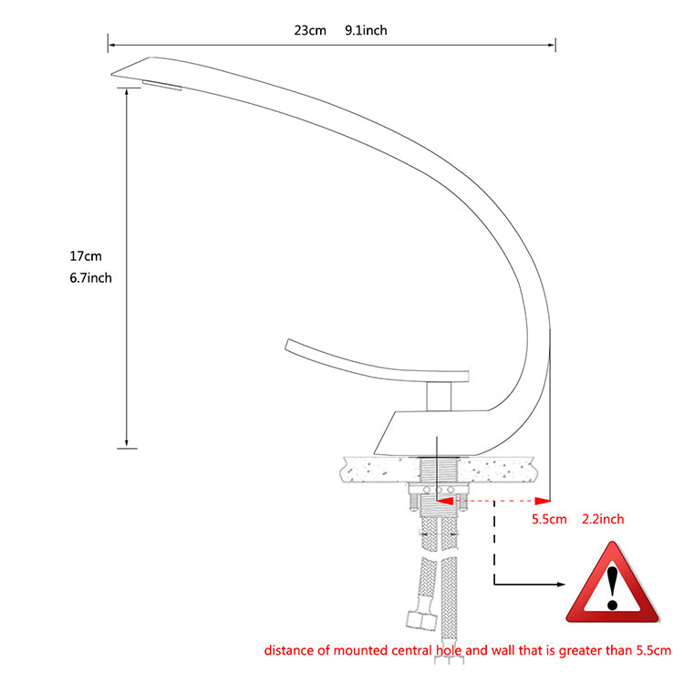 Contemporary Brushed Nickel Bathroom Faucet