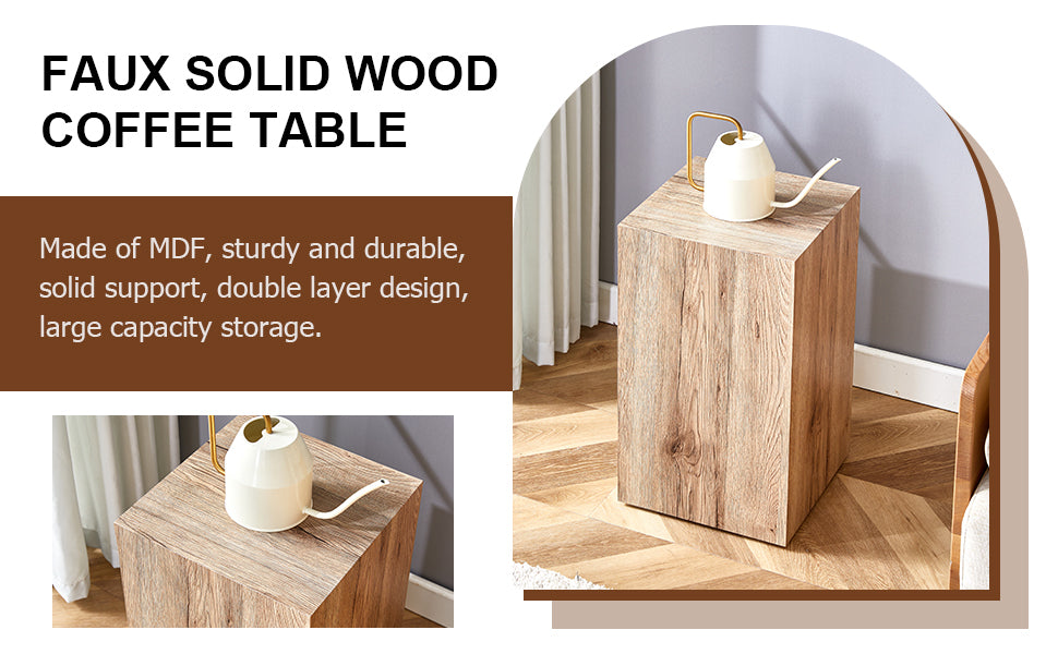 Modern Three-piece Coffee Table Stylish Design Wood