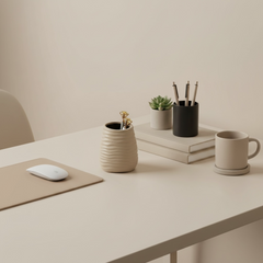 Small Vase/Pen Holder Minimalist Style  4.5"