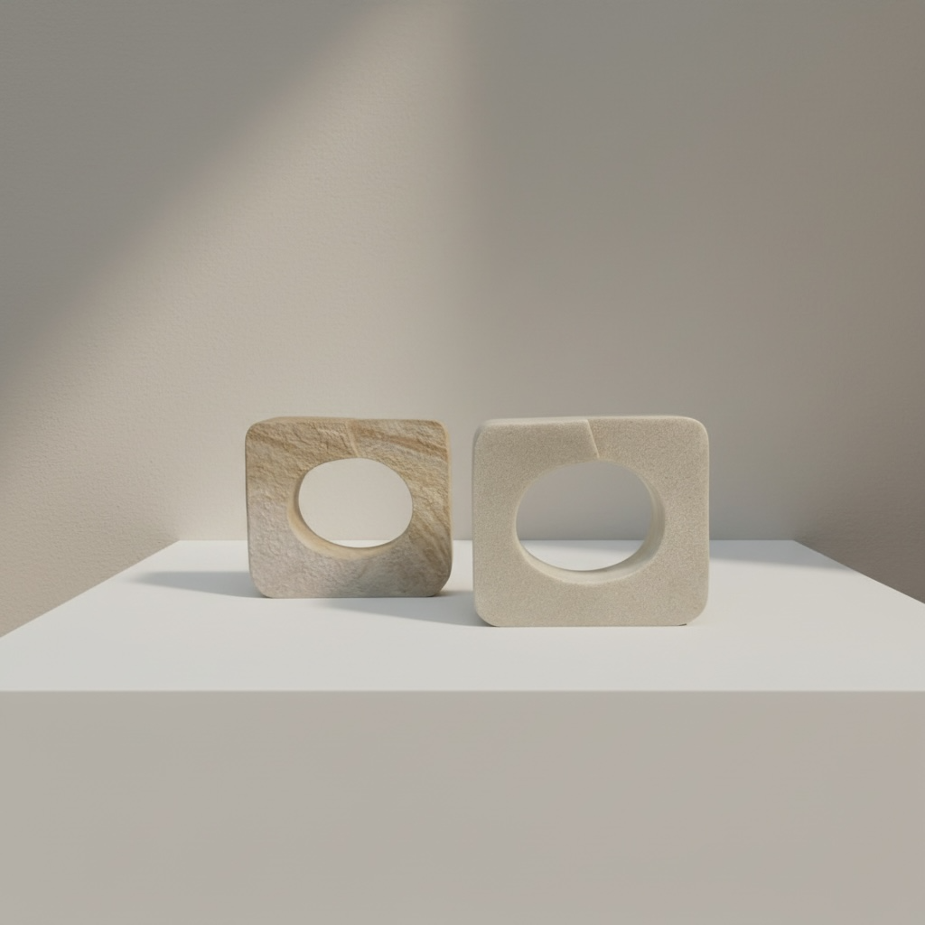 Minimalist Sculpture Art Piece Decorative Accent 5.5x6x3“