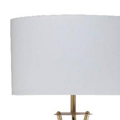 Metal Tripod Legs Floor Lamp with Rotary Switch, Gold