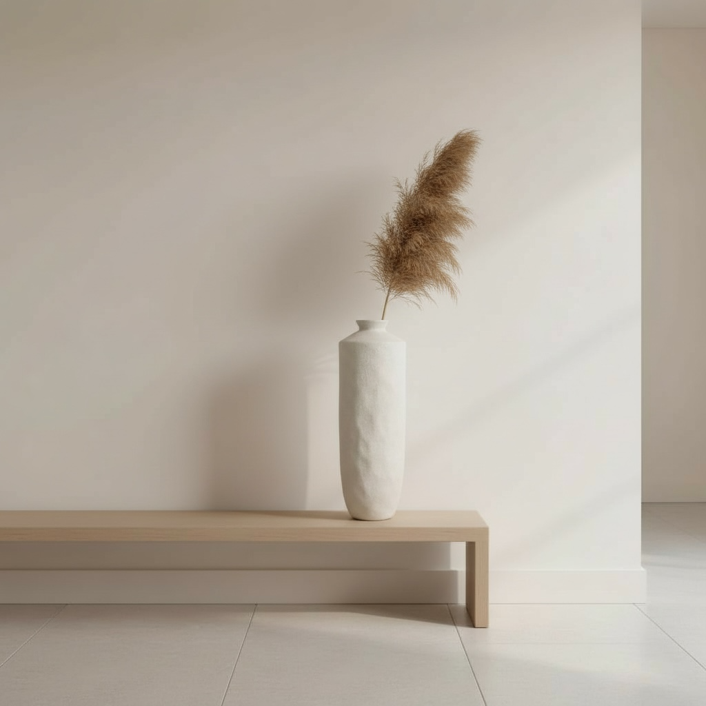 Minimalist Ceramic Vase 14"