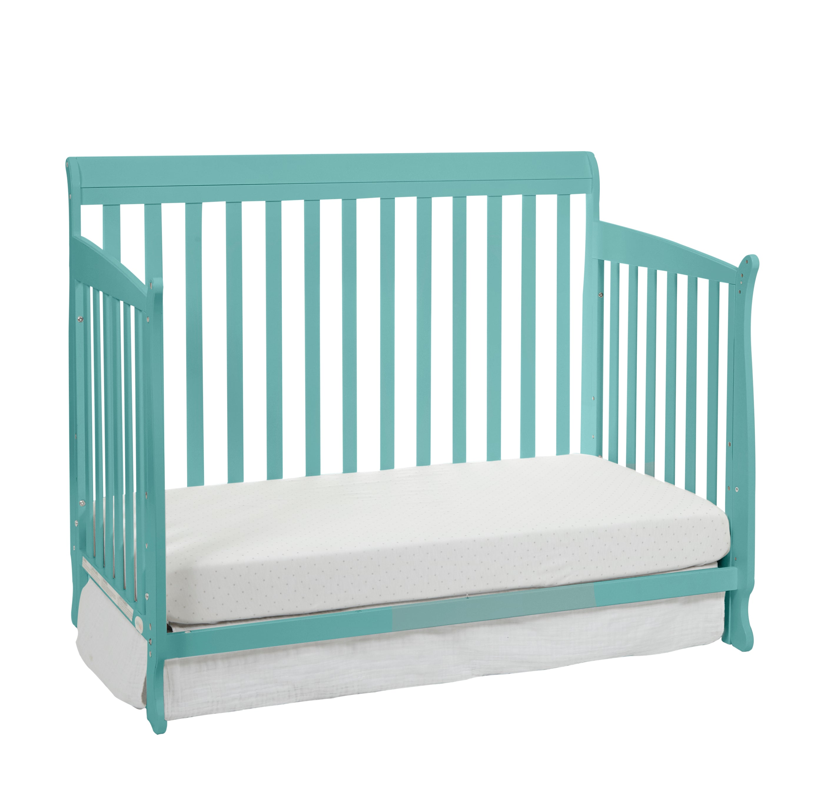 4-in-1 Convertible Crib - Turquoise