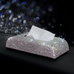 Tissue Box For Car Diamond Car Napkin Paper Box