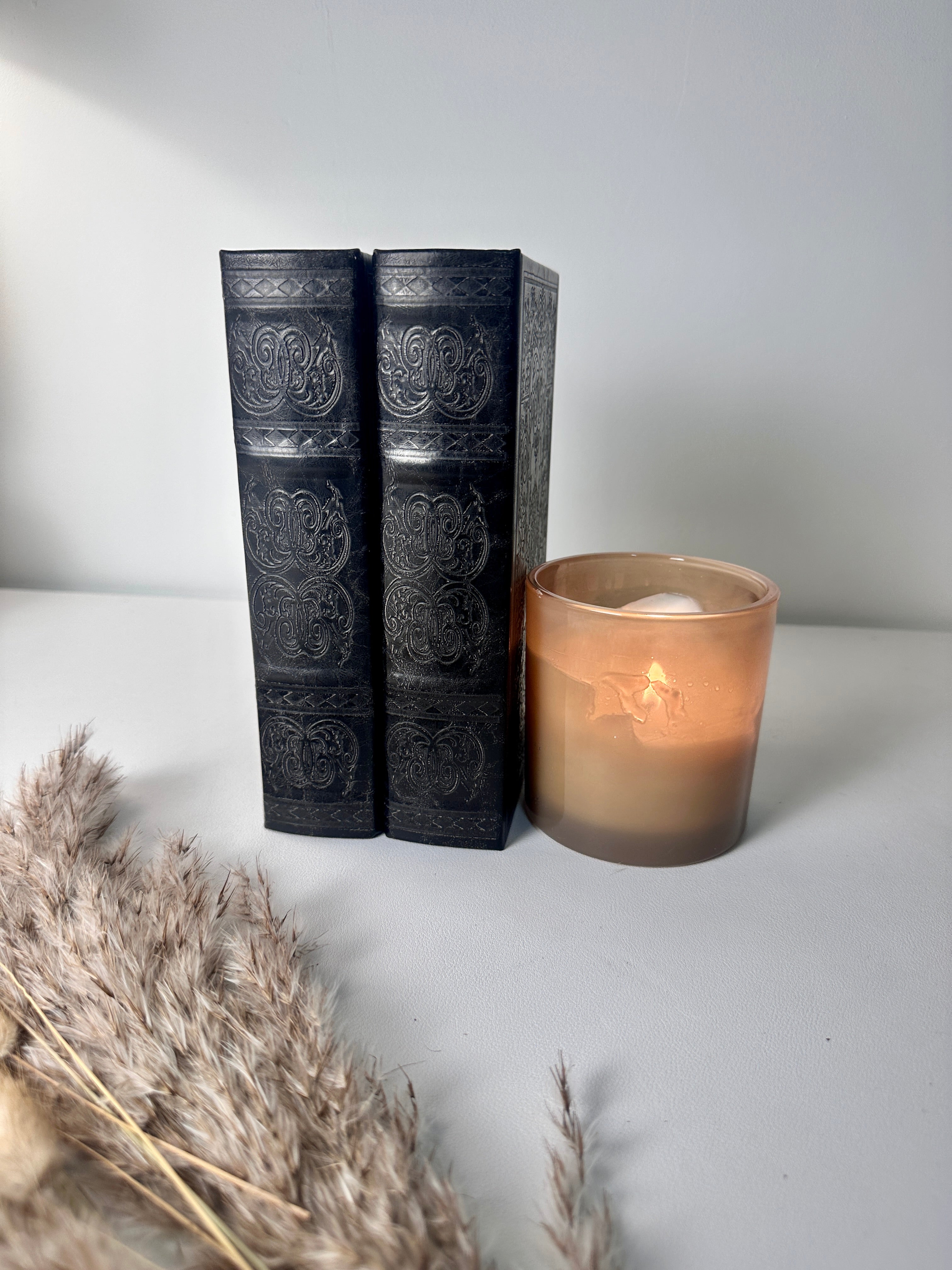 Set of 2 Decorative book Black with Box inside
